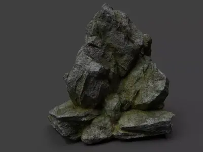 Rock 7-10 Low-poly 3D model purchase