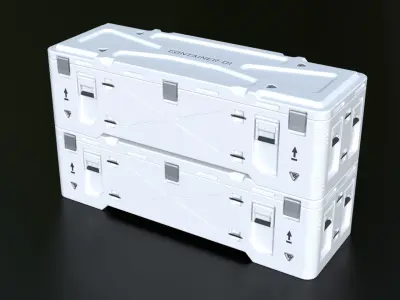 Sci-Fi Container 1 3D model