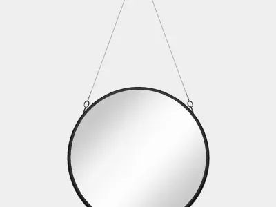 Round wall mirror 3D model purchase
