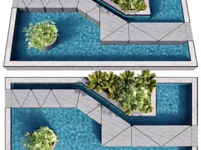 SWIMMING POOL NO100 A 3D model