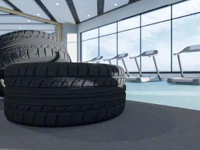 collection set of gyms and fitness centers 3D Model Pack