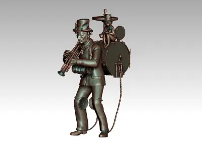 man orchestra 3D print model