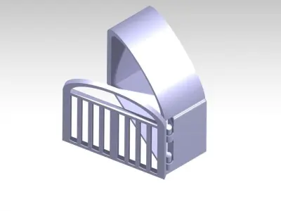 Open movable Gate 3D print model