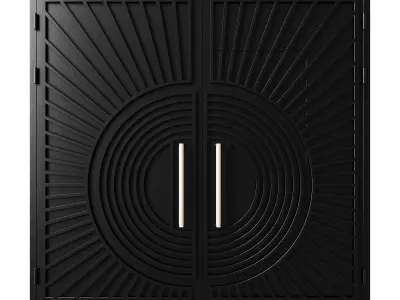 Gate black loft 04 3D model