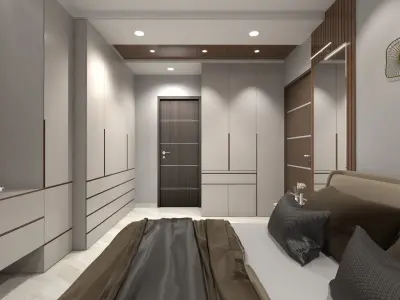 Master Bedroom 3D model 7
