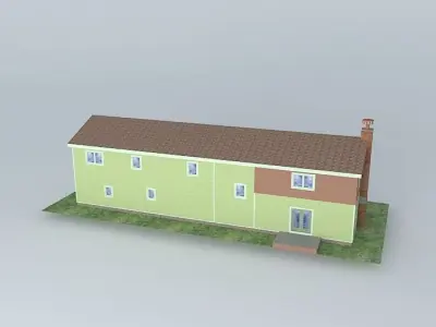 Modular house Free 3D model