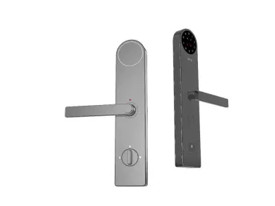 Intelligent door lock White design  3D model 3D print model