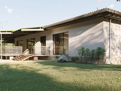camp House  Low-poly 3D model
