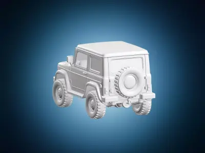 Compact Off-Road Suv Vehicle Model 3D print model