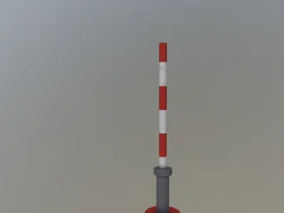 Prague Zizkov TV Tower Low-poly 3D model