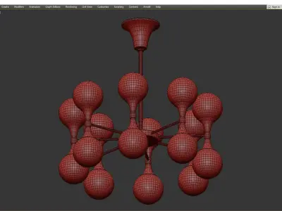  ASTORIA CHANDELIER Low-poly 3D model