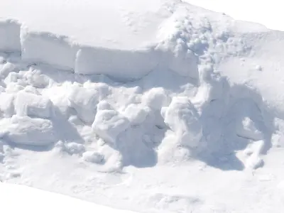  Snow Cliff 2 3D model