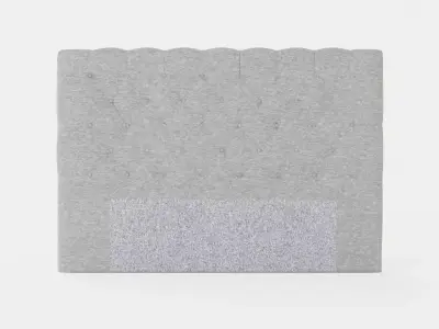 Royal Headboard 180 Cm Light Gray Low-poly 3D model