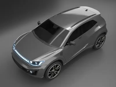 Generic electric SUV 3D model