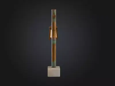 Rustic Lantern Elegance Low-poly 3D model