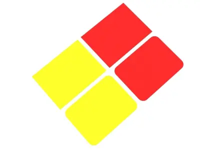 Football Penalty Cards 3D model