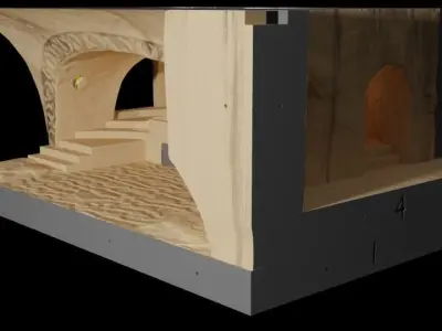 Jabbas Throne Room - Set 2- Throne Area  1-12 scale Blackseries  3D print model