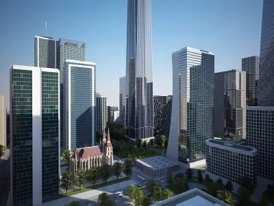 3D Big City H 3D model