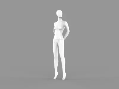 Female Mannequin Clo3d High Poly 3D model