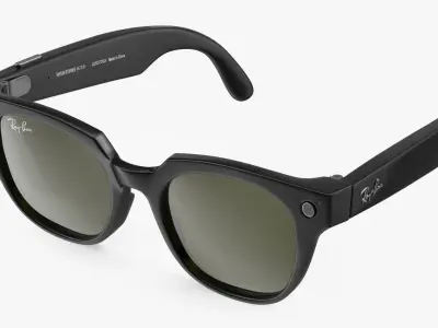 Ray Ban Stories Meteor Black Smart Glasses Green Solid 3D model