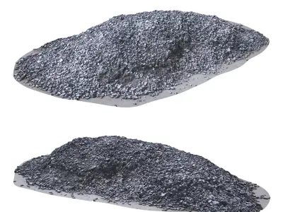 Pile of rubble scan 44 Low-poly 3D model