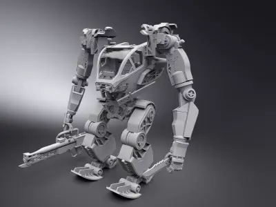 AMP suit scale model  3D print model