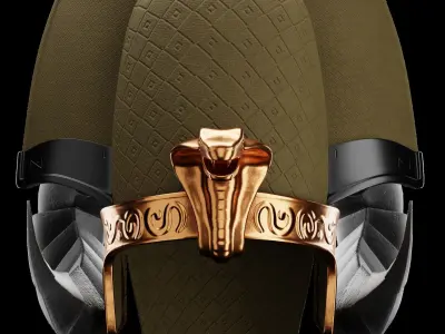 Pharaoh Hat 03 - SciFi Character Design Low-poly 3D model Low-poly 3D model