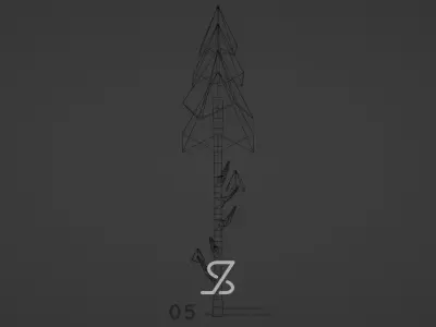 Tall Pine Tree Free low-poly 3D model