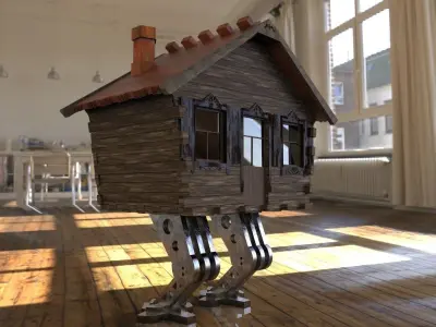 Wooden hut  3D model