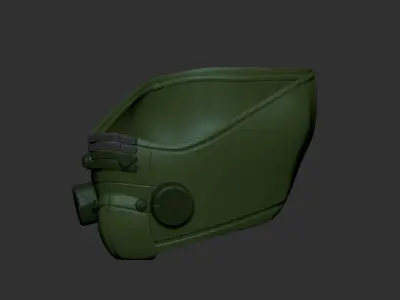 High quality helmet millitary high poly sculpt 3d printable 3D model