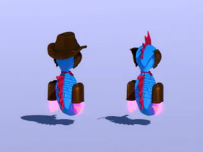 Drone Companions Starter Pack Low-poly 3D model