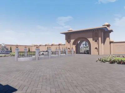 Indian architecture  3D model purchase
