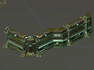 Mechanical - complete - wall 02 3D model