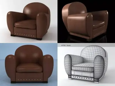 Panama Armchair Free 3D model