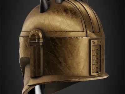 The Mandalorian Armorer Helmet for Cosplay 3D print model