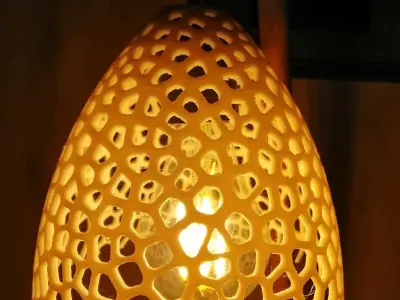 Voronoi Lamp 3D print model get