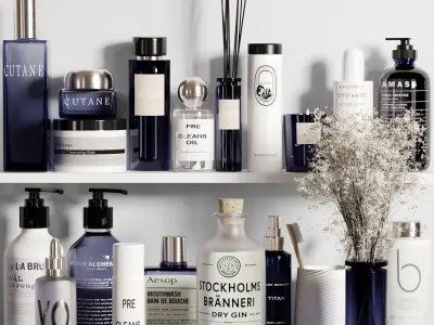 Bathroom Accessories  3D Model Pack