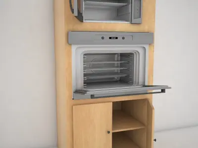 kitchen refrigerated display cabinet 3D Model Pack