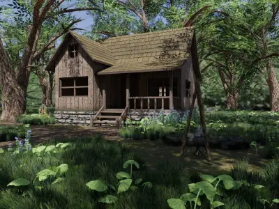 Medieval Scene 3D model