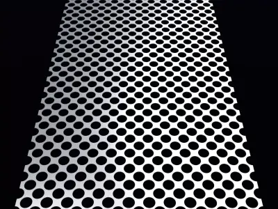 Perforated panel with 56 percent opening 25O86 3D model
