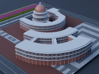 National Assembly Headquarter  Free 3D model