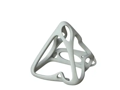 SciFi Cube Object No 62853 Low Poly Shape Low-poly 3D model