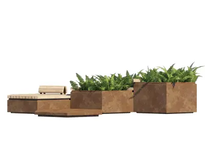 Solid Hex Podium 3D model