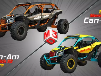 Can-Am Maverick X3 - 2 in 1 3D Model Pack