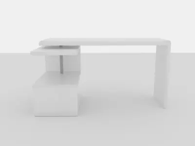 A33 Modern Office Desk Free 3D model