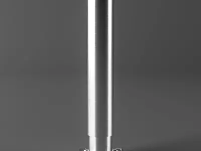 Photorealistic water spray fountain 3D model