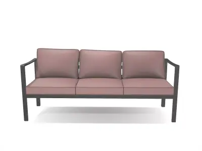 out bench sling fabric 012 Low-poly 3D model