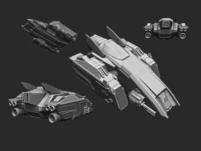 Spaceship 3D print model order