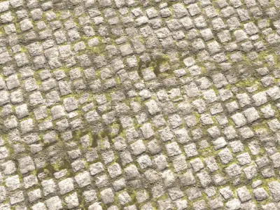 Cobblestone Road 2 Texture PBR Texture