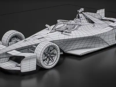  Jaguar TCS Racing Formula E Team 2025 Gen3 Race Car 